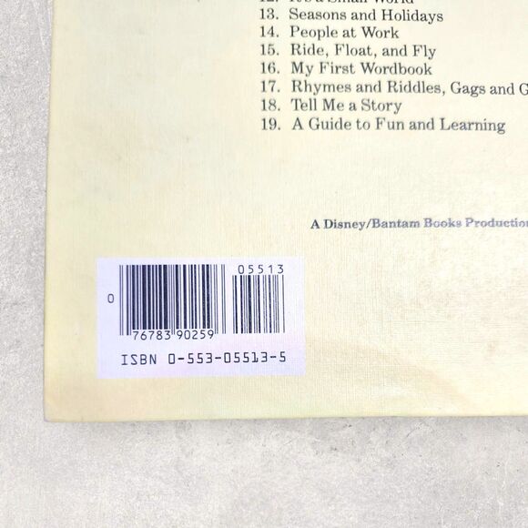 1983 Walt Disney Fun-To-Learn Vol. 9 Our Wonderful Earth Vintage Book Hardback - Picture 4 of 6